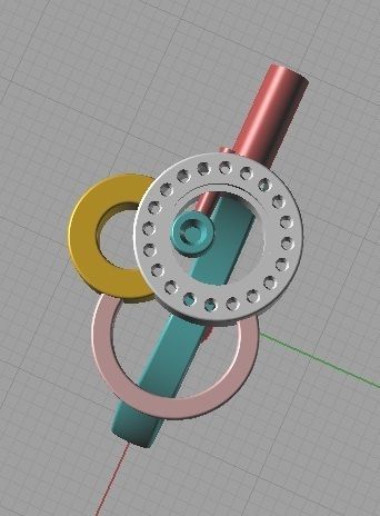 YD304 claude monet ring gold and diamonds 3D print model_5