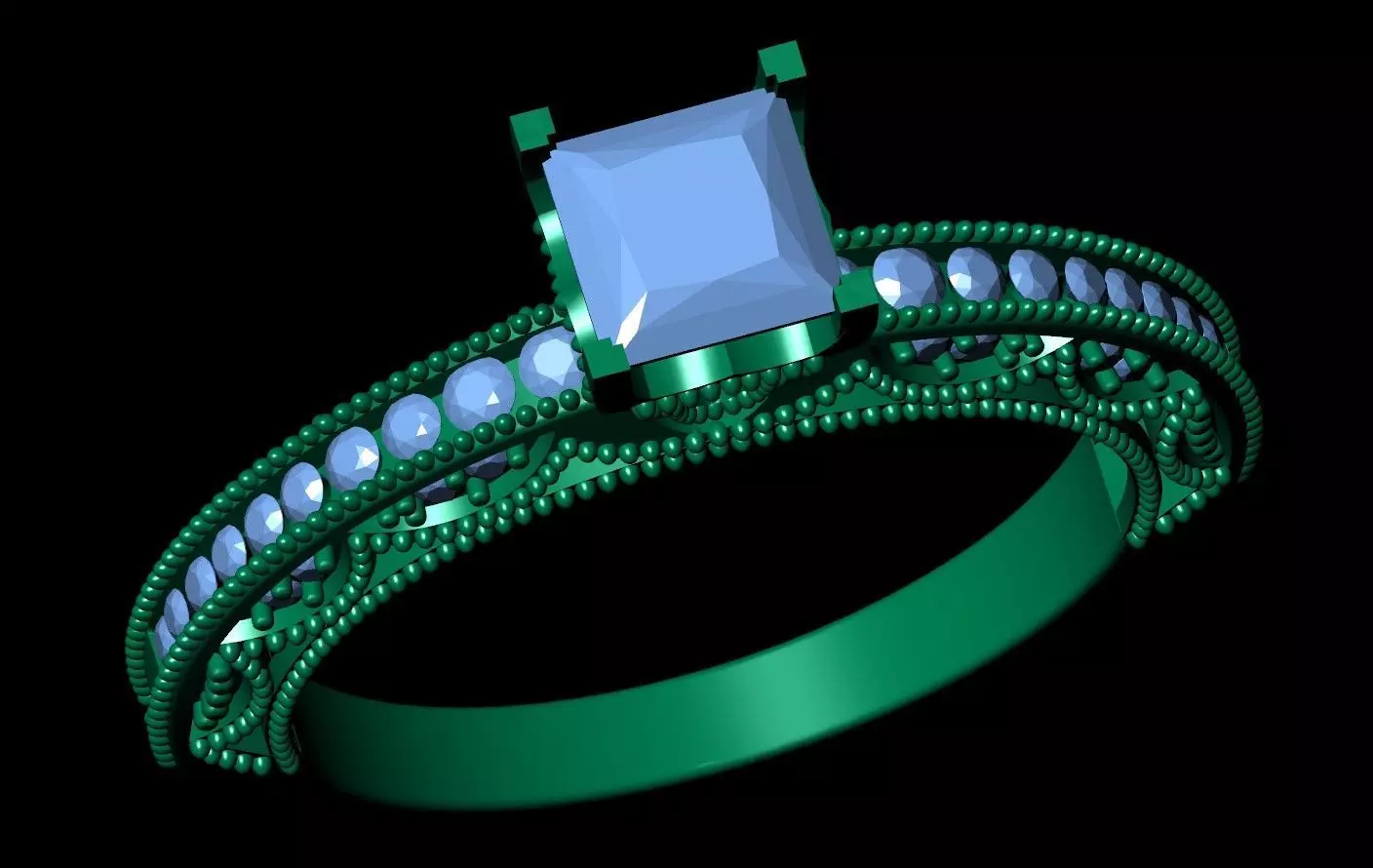 ELE23 Ring 3d Model 3D print model_0