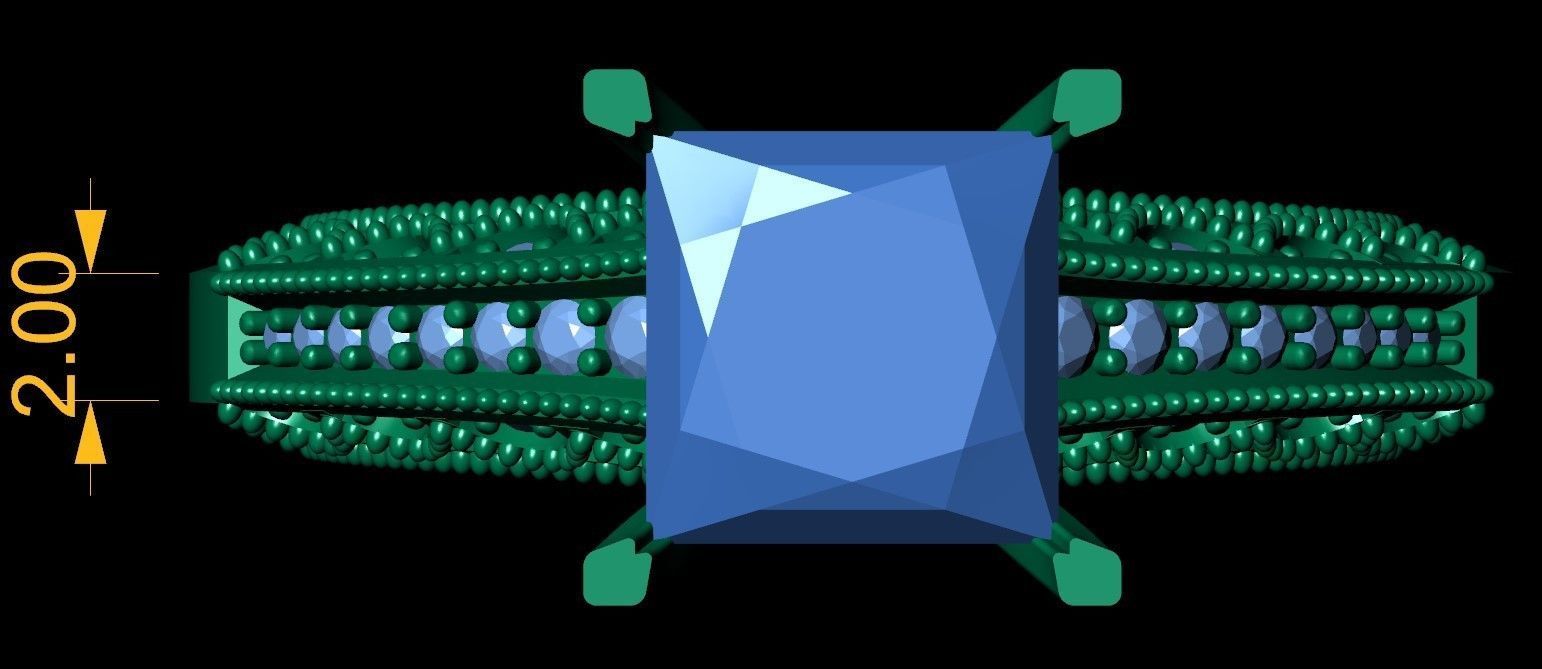 Vintage Ring 3d Model 3D print model_2