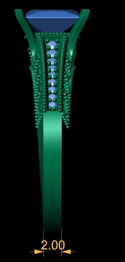 Vintage Ring 3d Model 3D print model_3