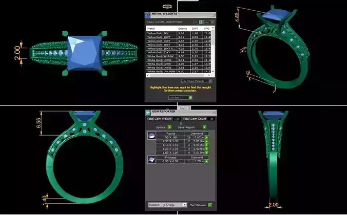 Vintage Ring 3d Model