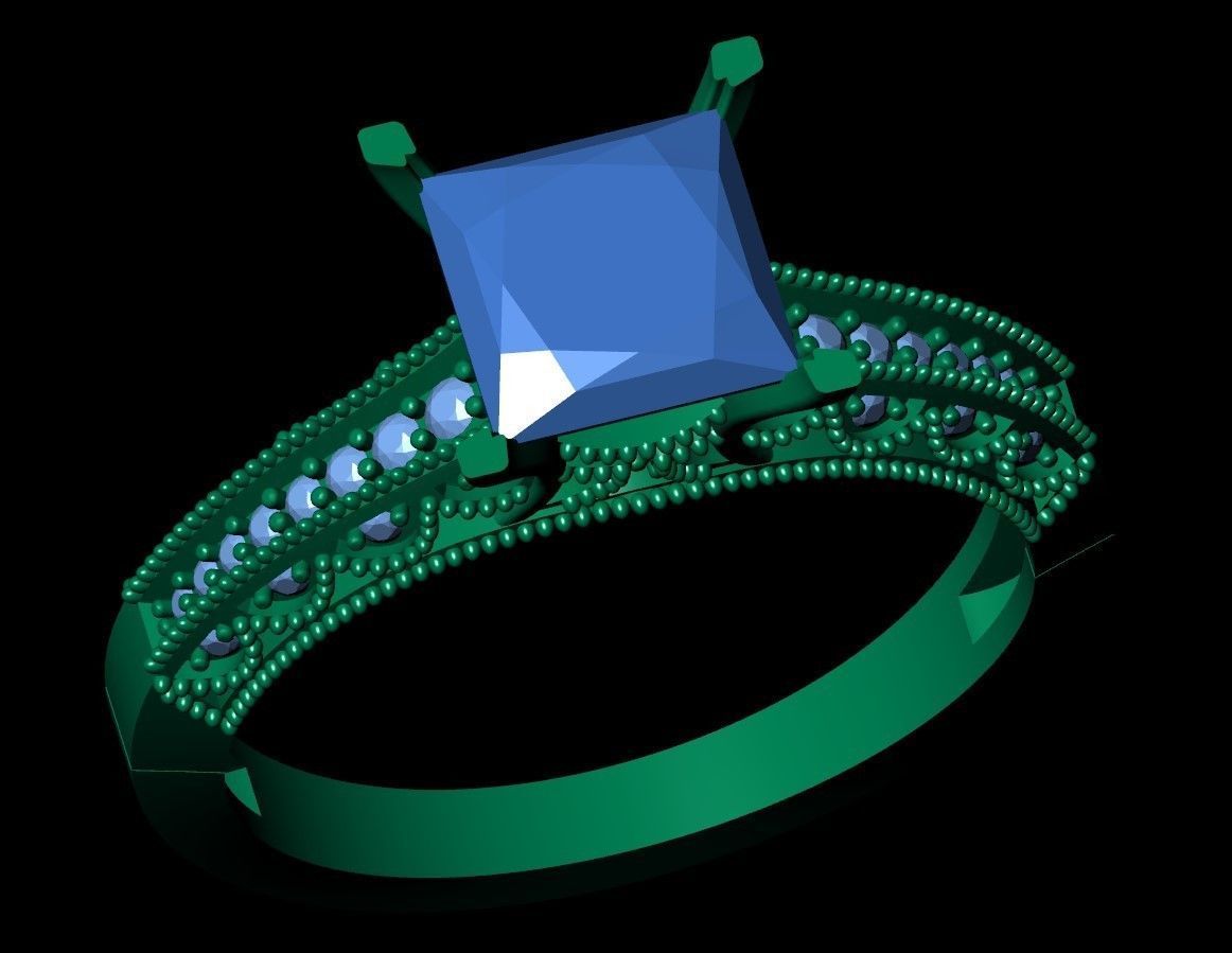 Vintage Ring 3d Model 3D print model_1