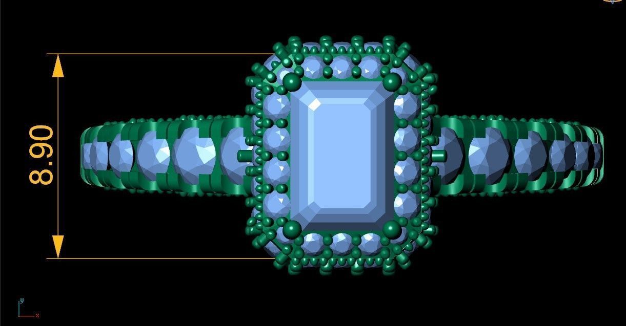 Wedding Ring 3d Model 3D print model_1