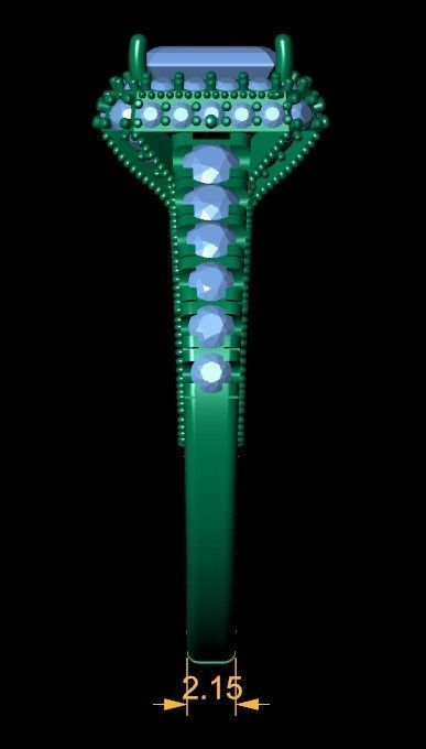 Wedding Ring 3d Model 3D print model_4