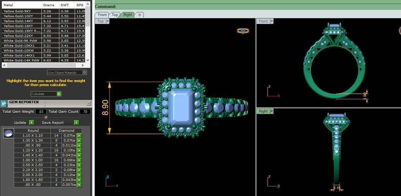 Wedding Ring 3d Model 3D print model_3