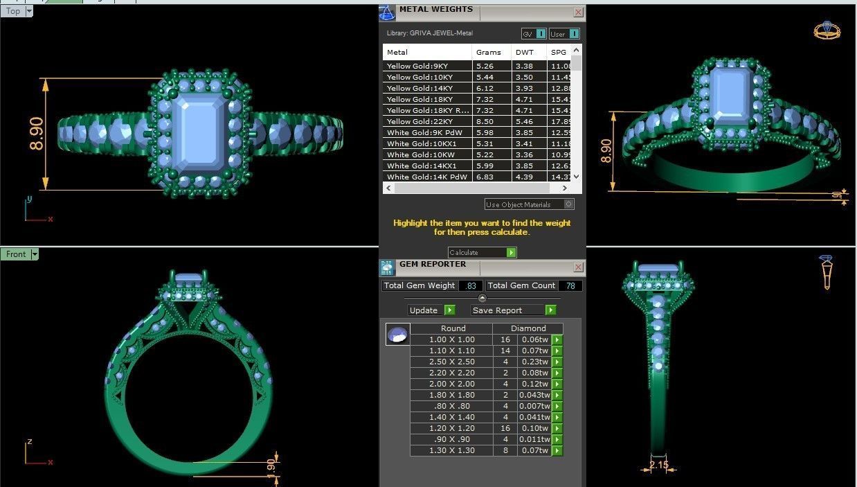 Wedding Ring 3d Model 3D print model_2