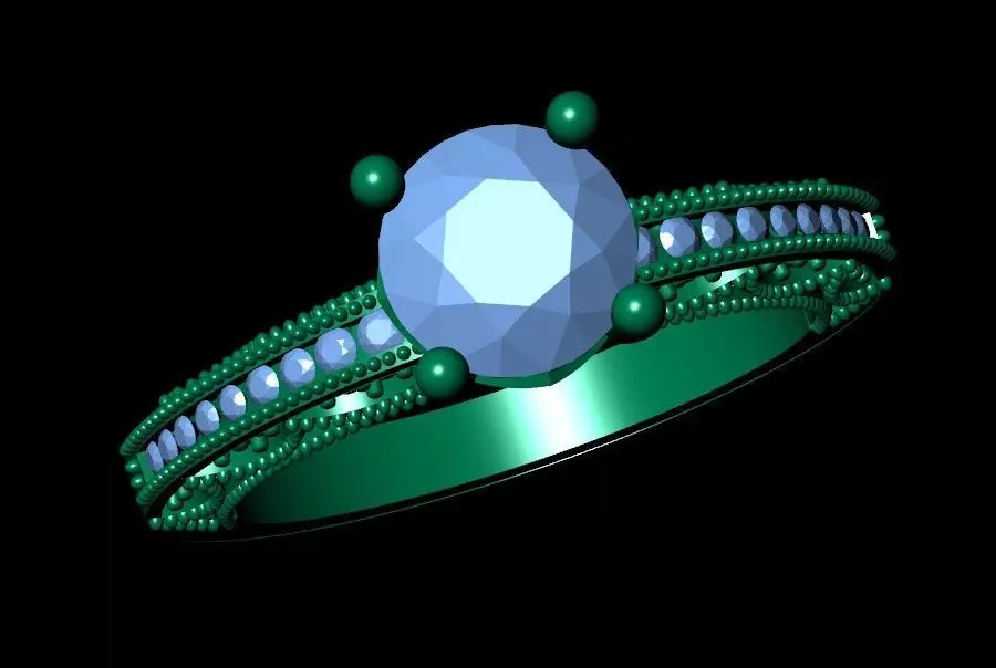 Vintage Ring 3d model 3D print model_0