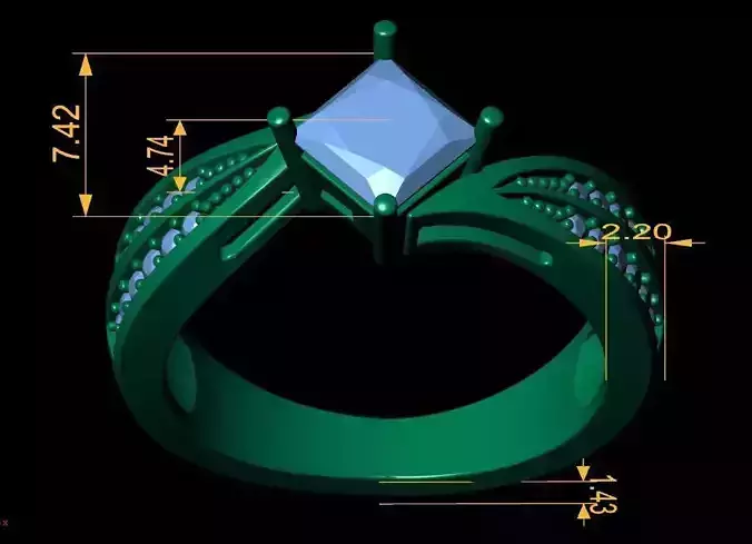 Vintage Ring 3d model