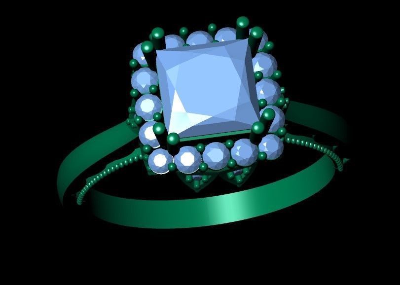 Engagement Ring 3d Model 3D print model_4