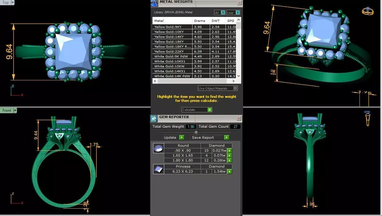 Engagement Ring 3d Model 3D print model_0