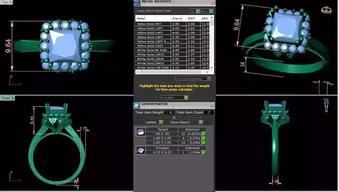 Engagement Ring 3d Model