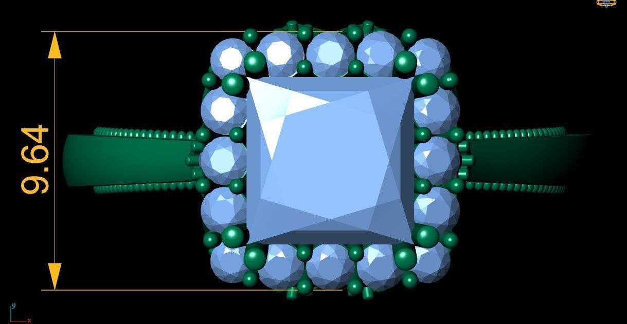 Engagement Ring 3d Model 3D print model_1