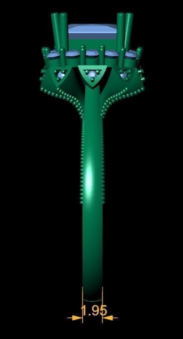 Engagement Ring 3d Model 3D print model_2