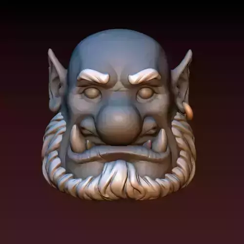 Ogre Head 3D print model