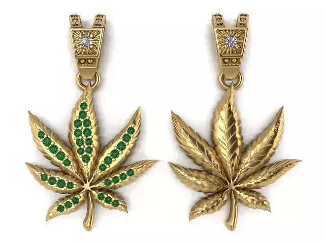  Marijuana Leaf pendant