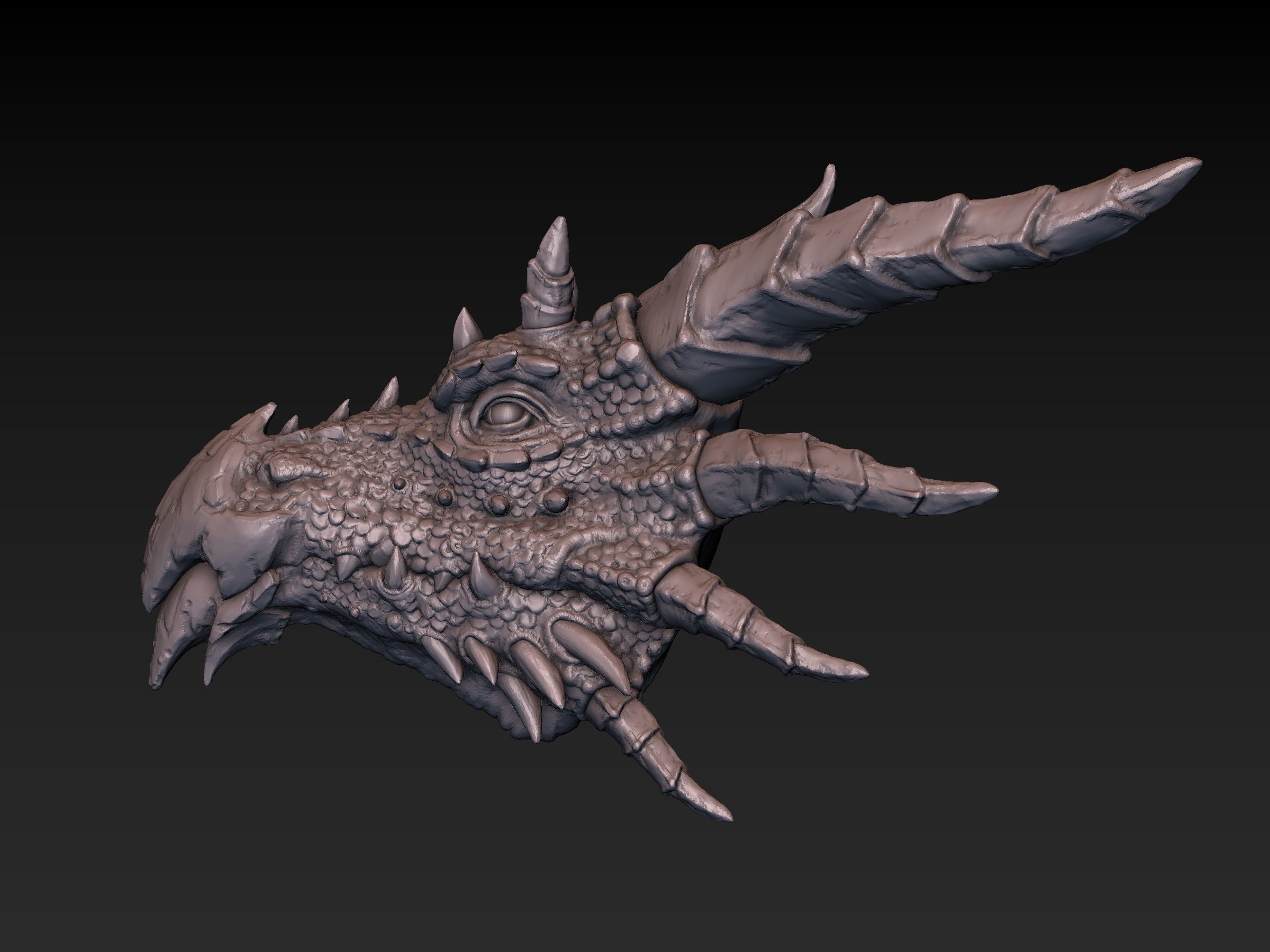 Dragon Head 3D print model_2
