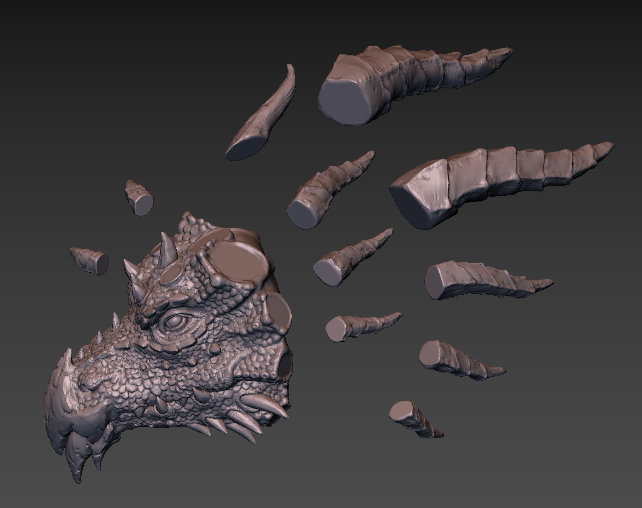 Dragon Head 3D print model_19