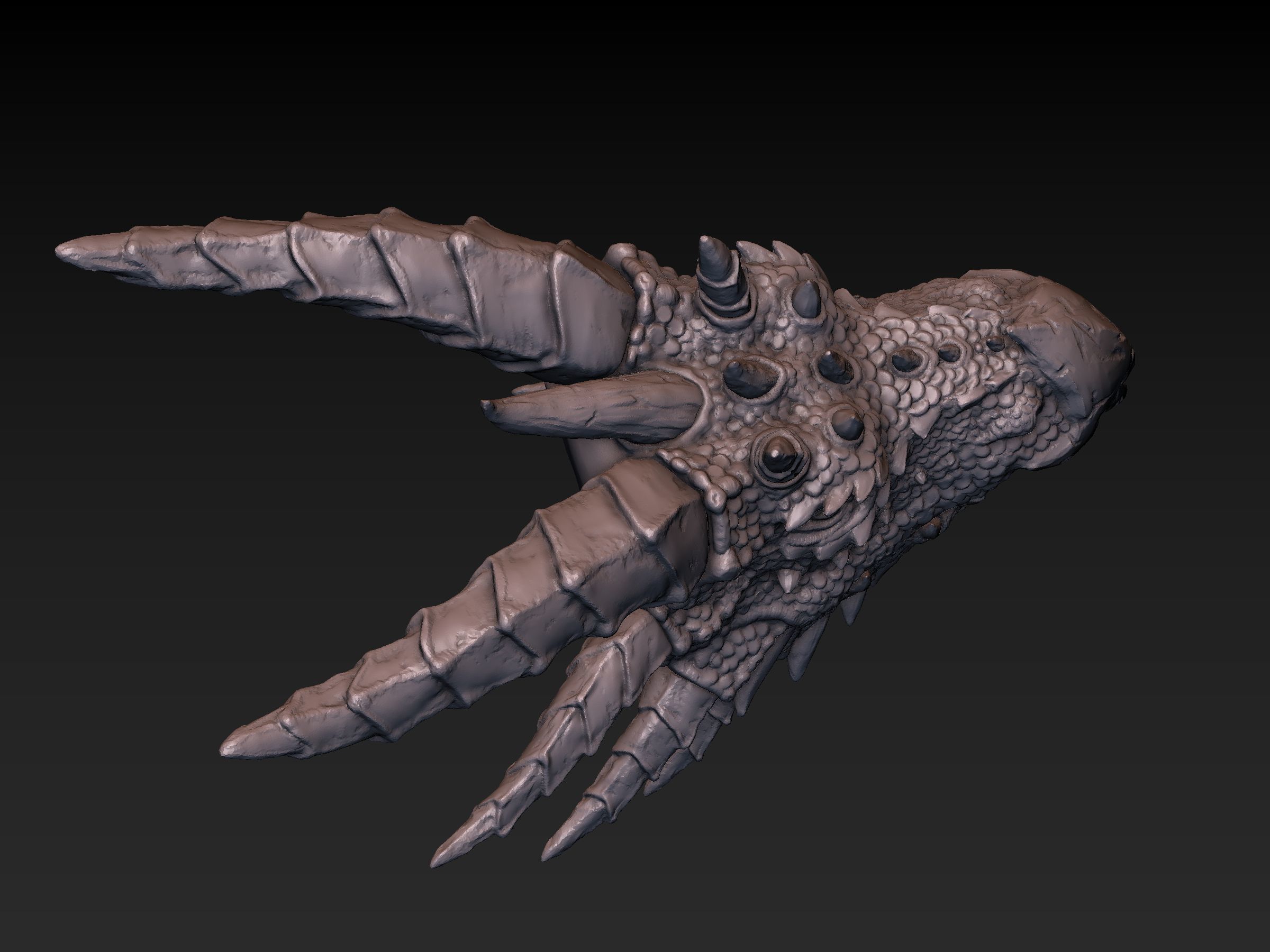 Dragon Head 3D print model_12