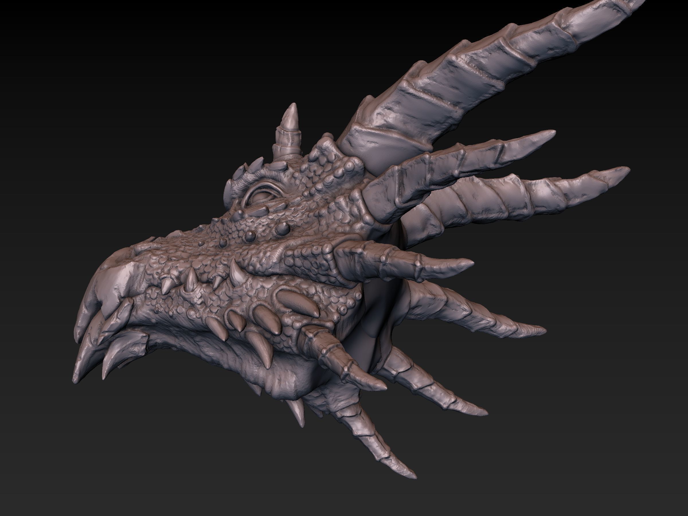 Dragon Head 3D print model_11