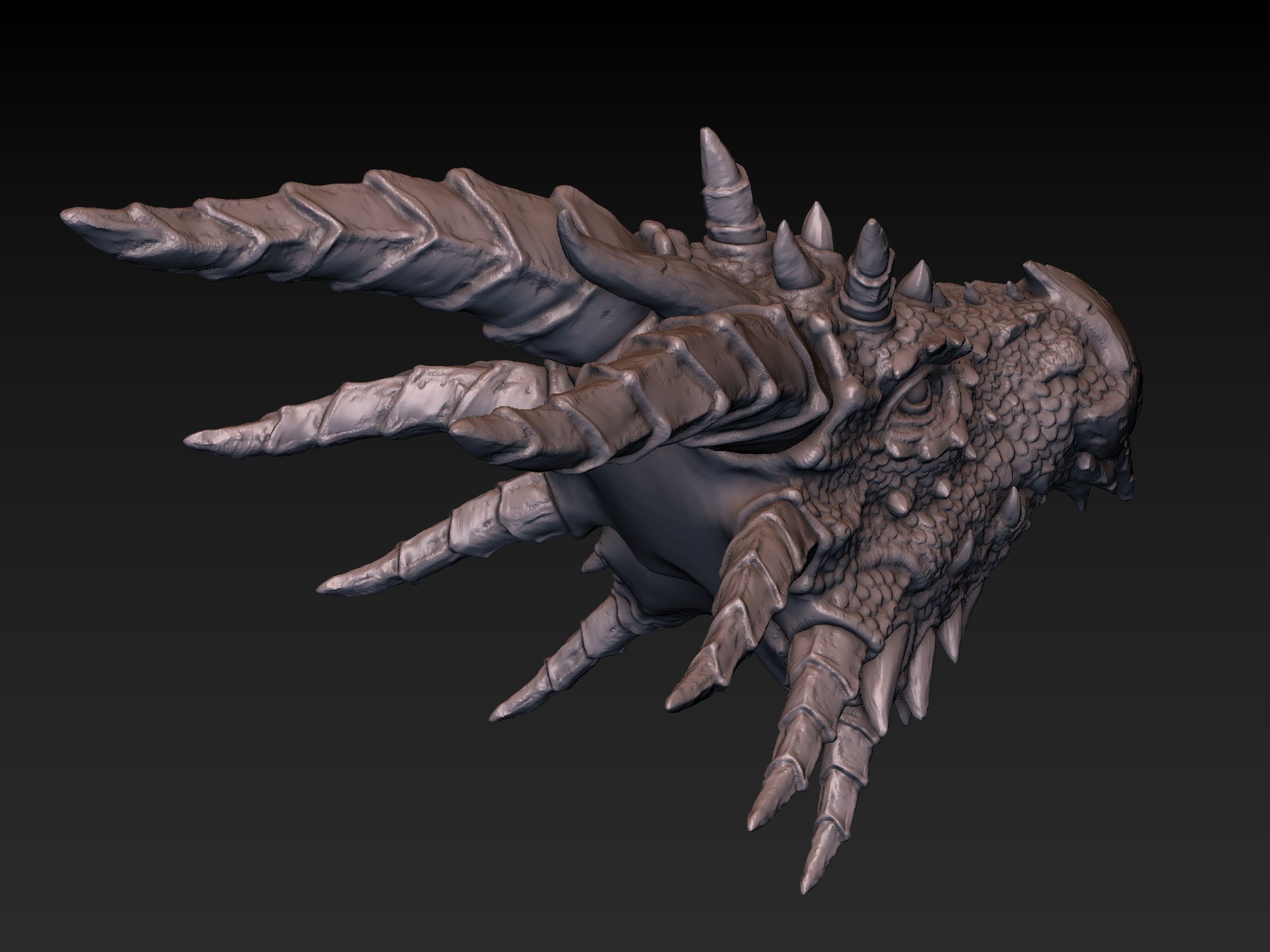 Dragon Head 3D print model_10