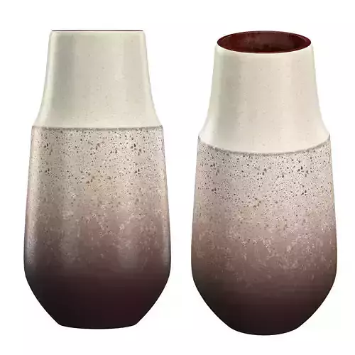 Reactive Glaze Tall Vase