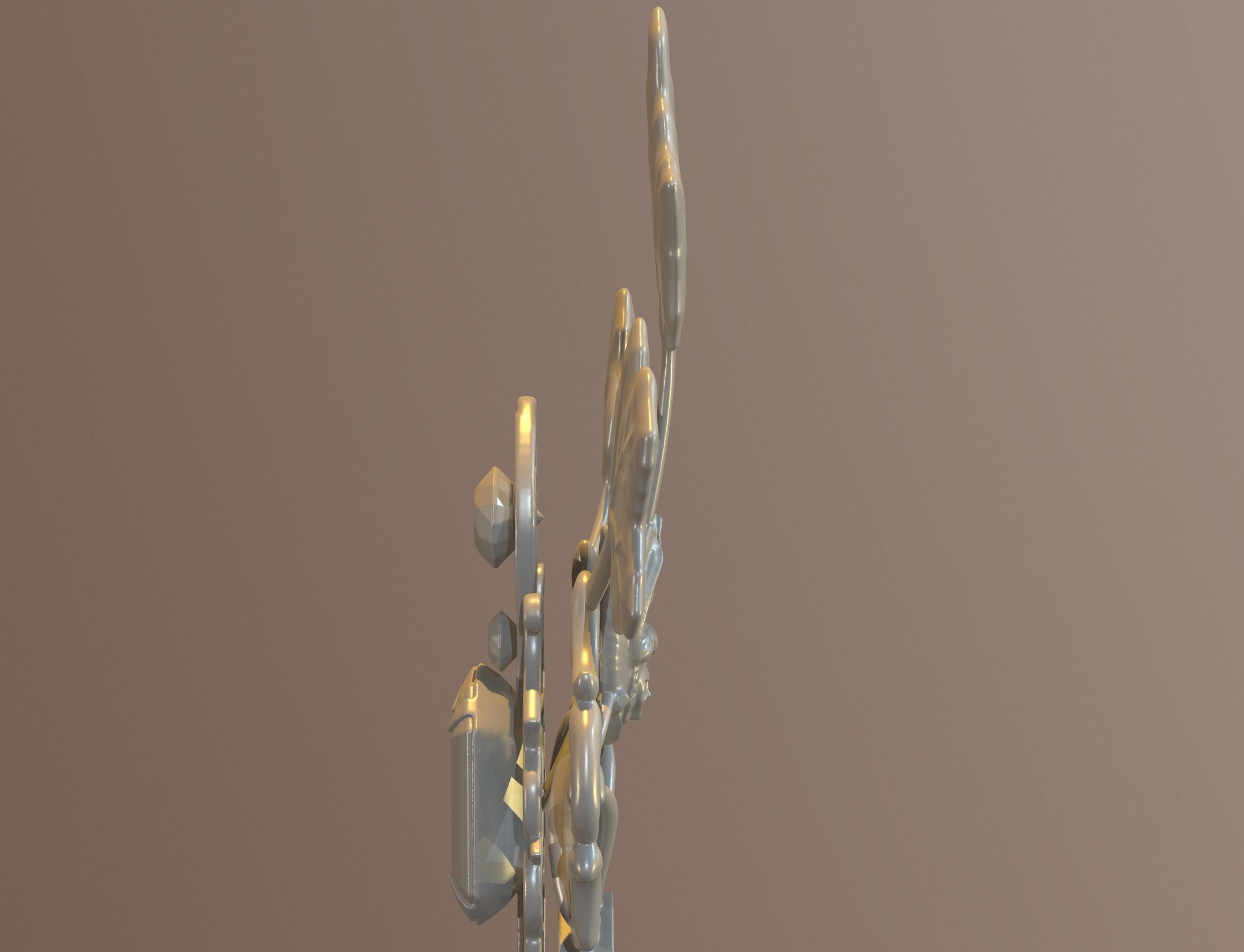 winter key 3D print model_19