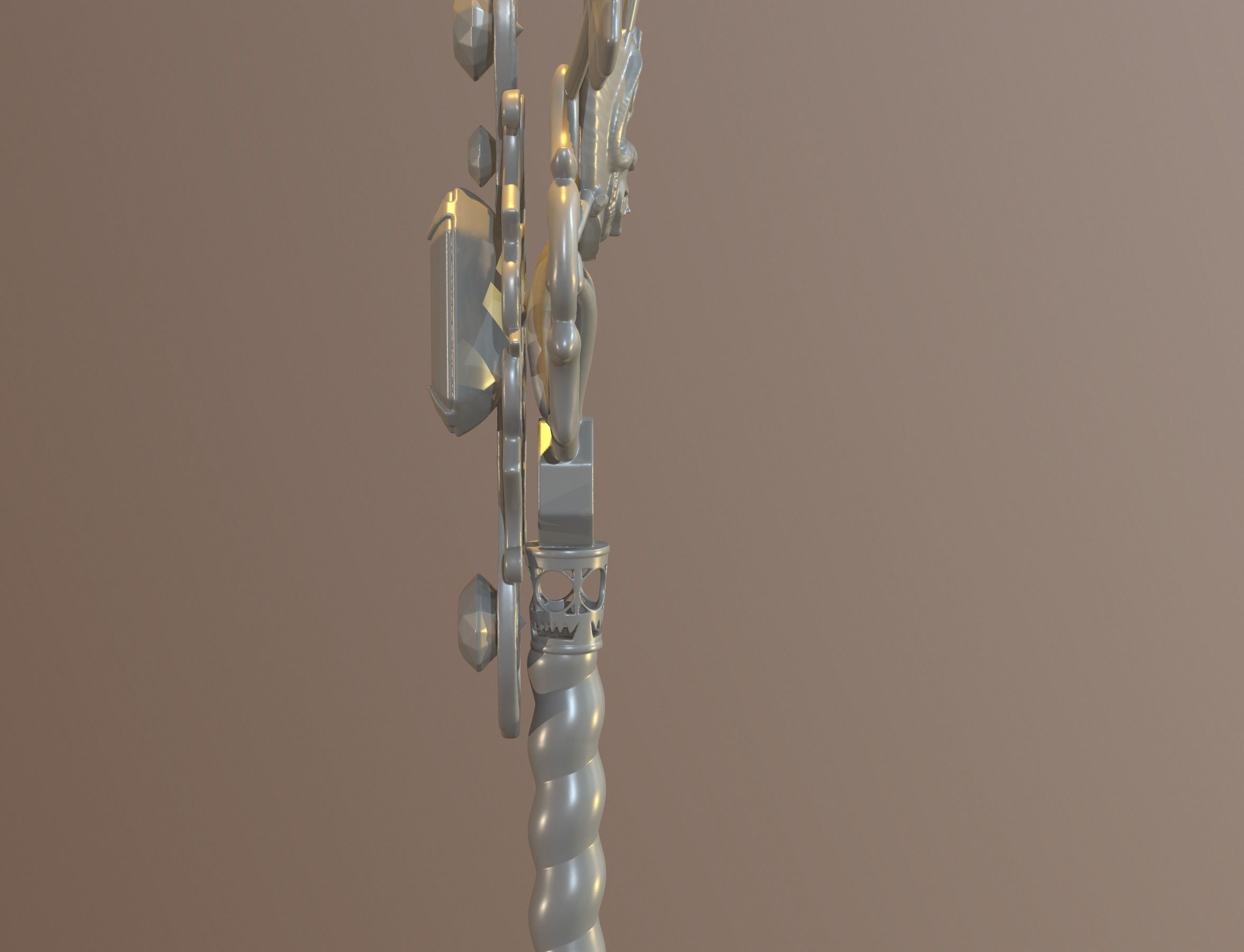 winter key 3D print model_20