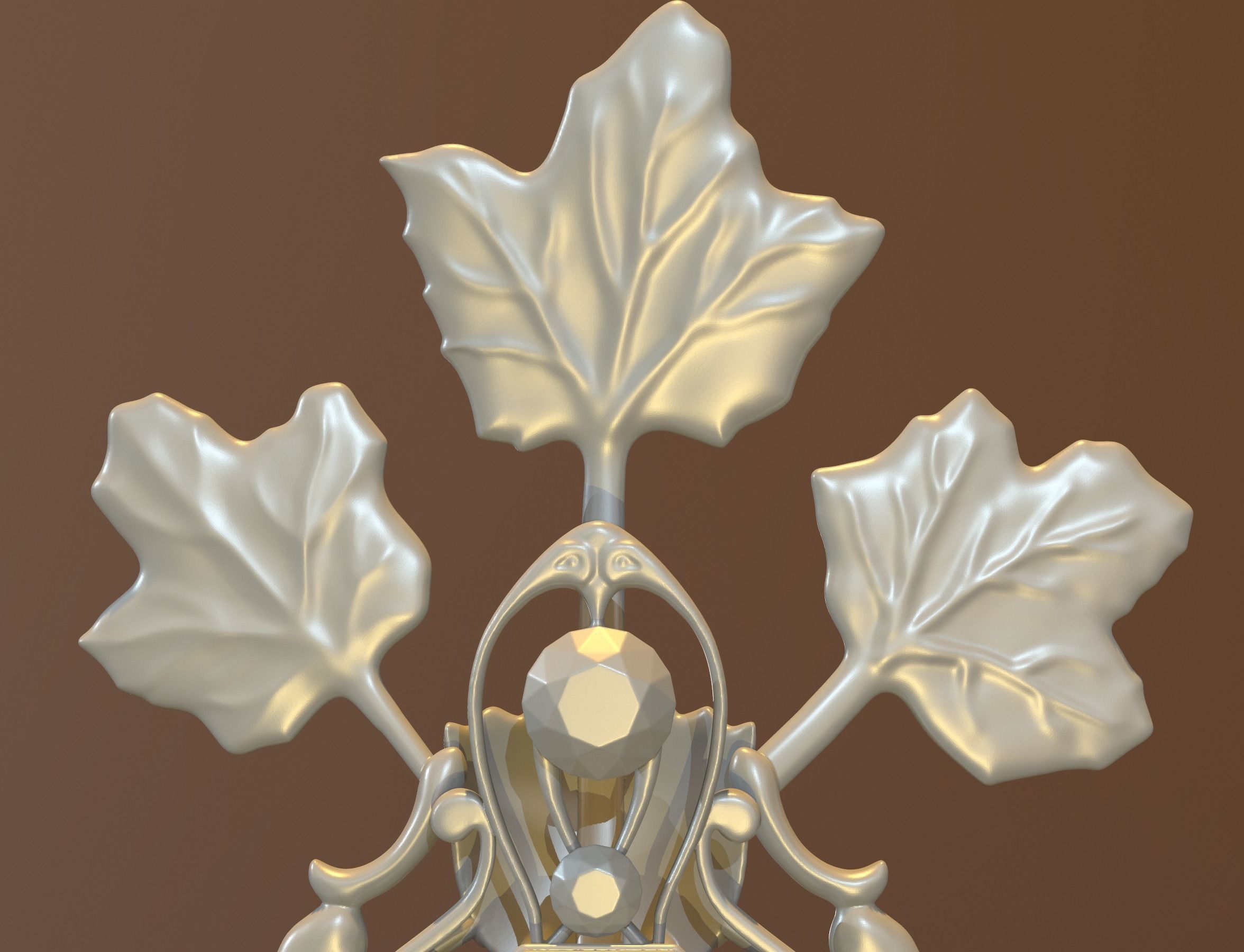 winter key 3D print model_7
