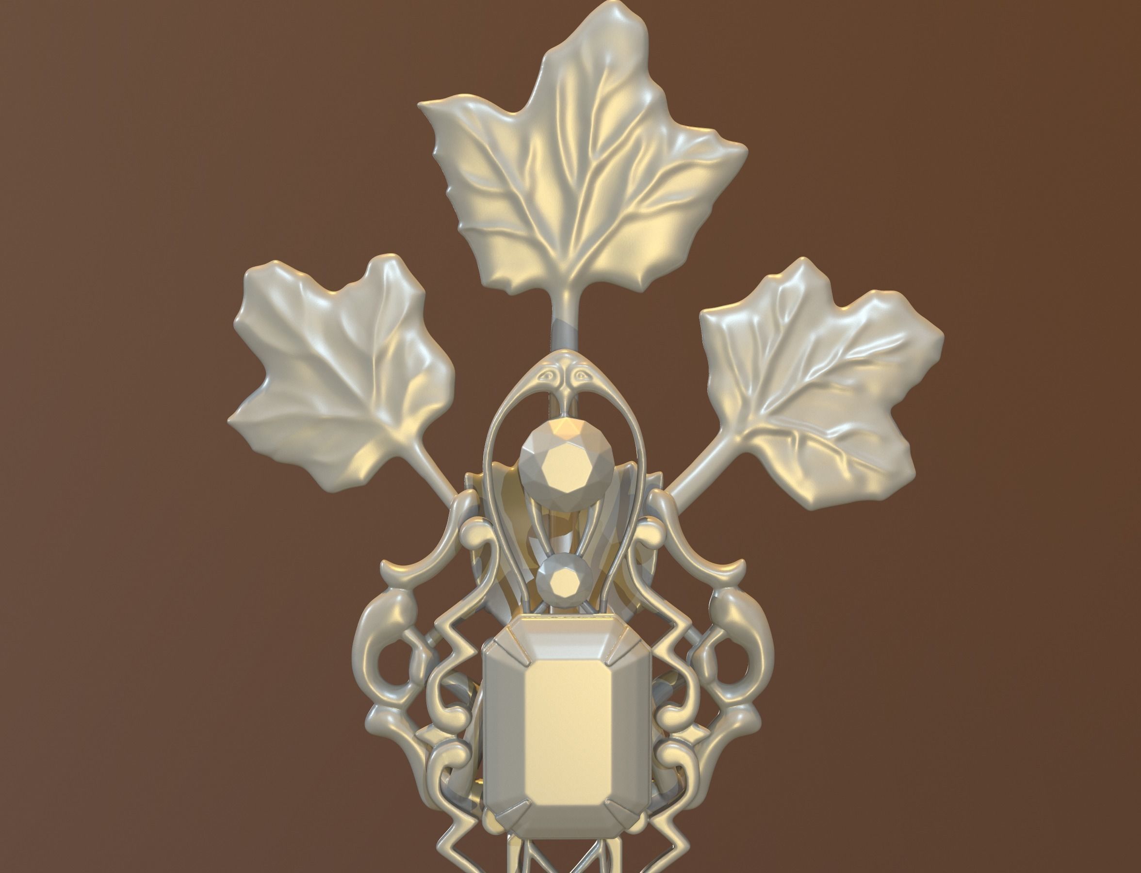 winter key 3D print model_8