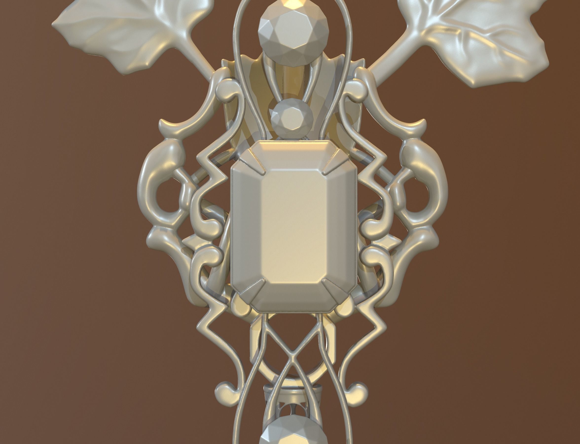 winter key 3D print model_9