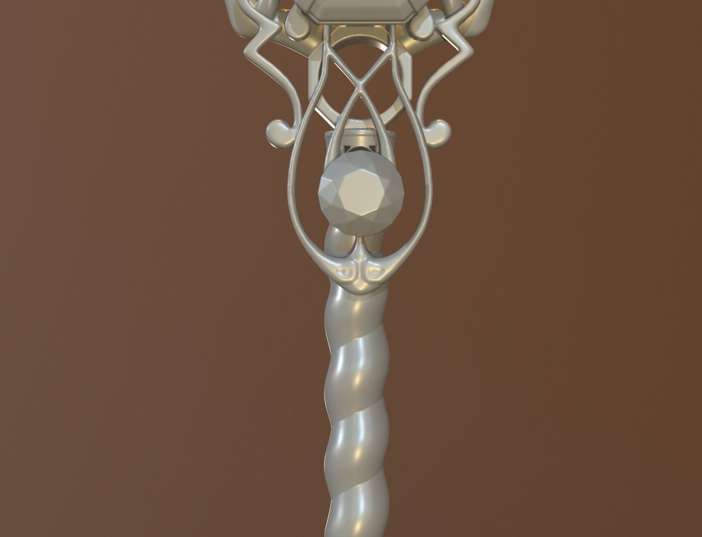 winter key 3D print model_10