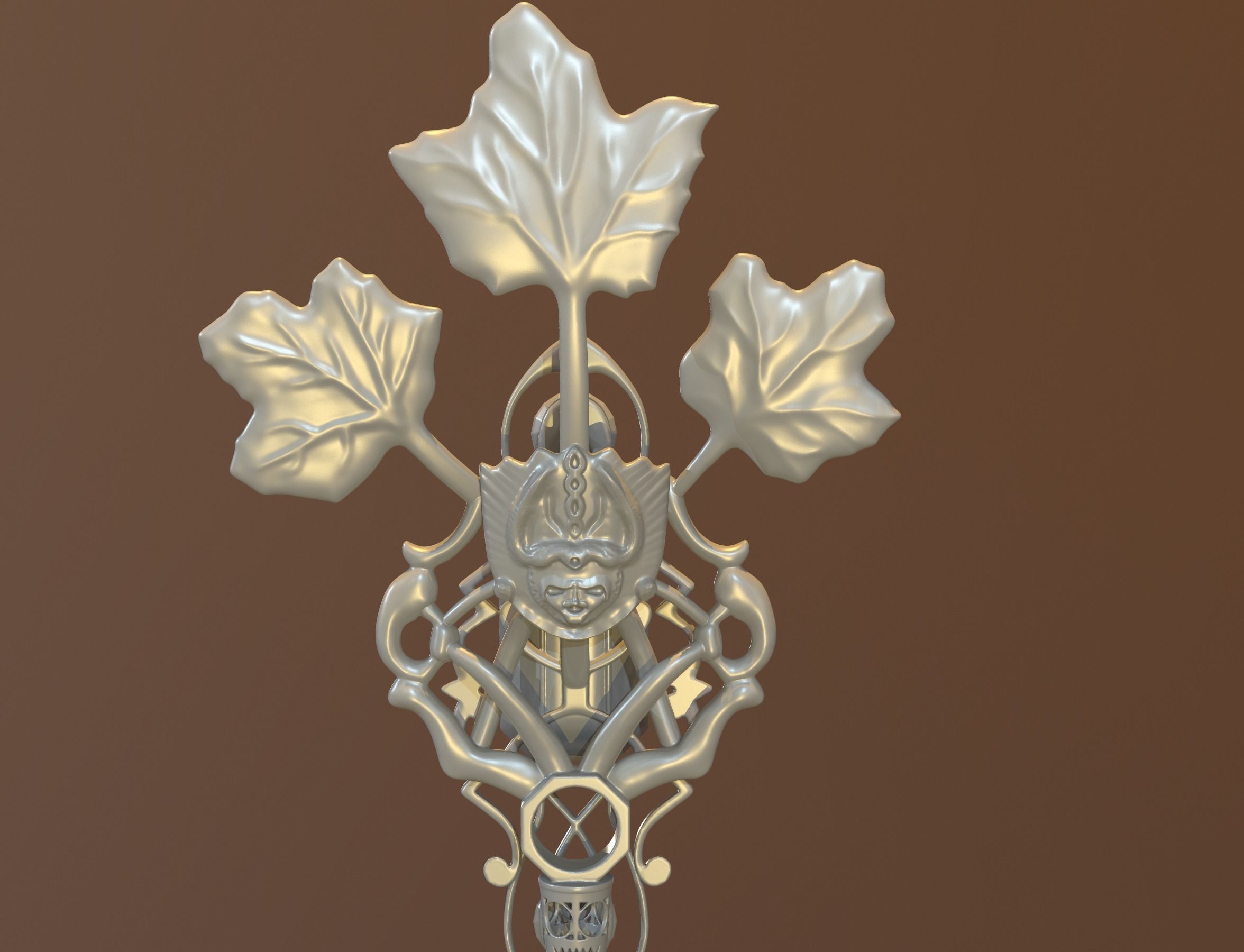 winter key 3D print model_14