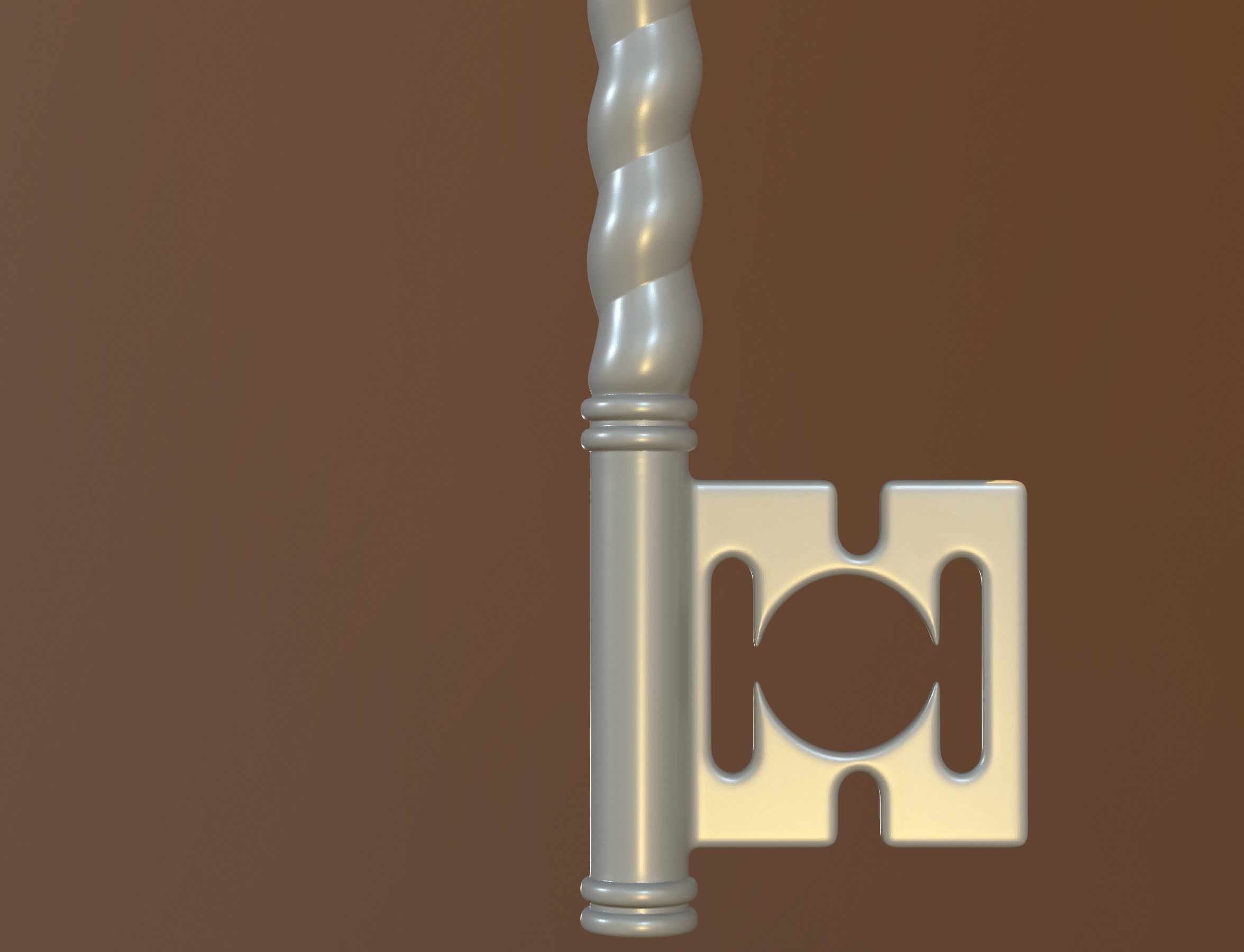 winter key 3D print model_17