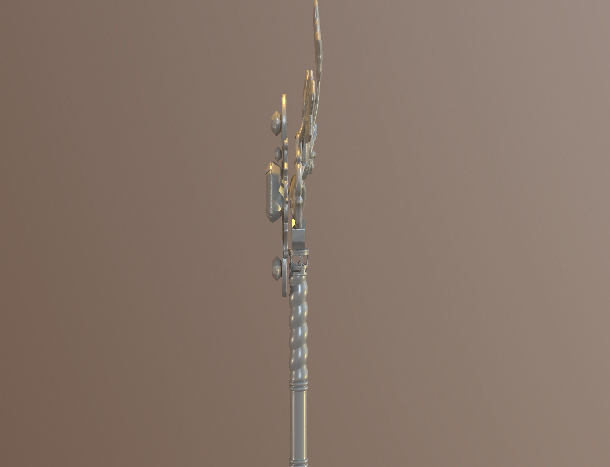 winter key 3D print model_18