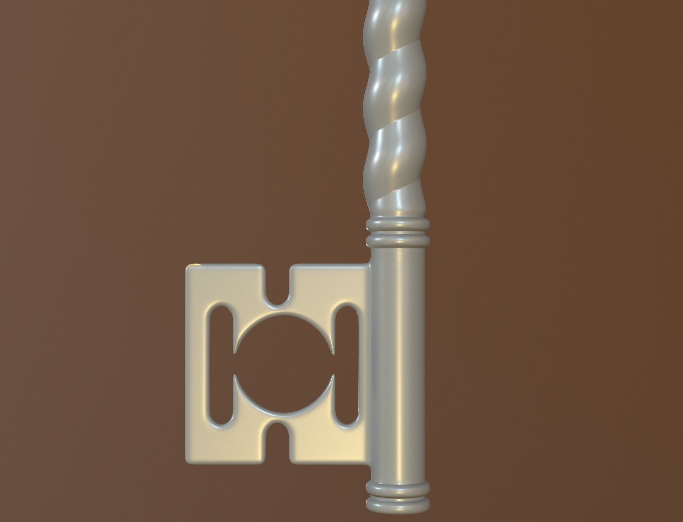 winter key 3D print model_12