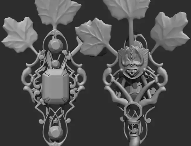 winter key 3D print model