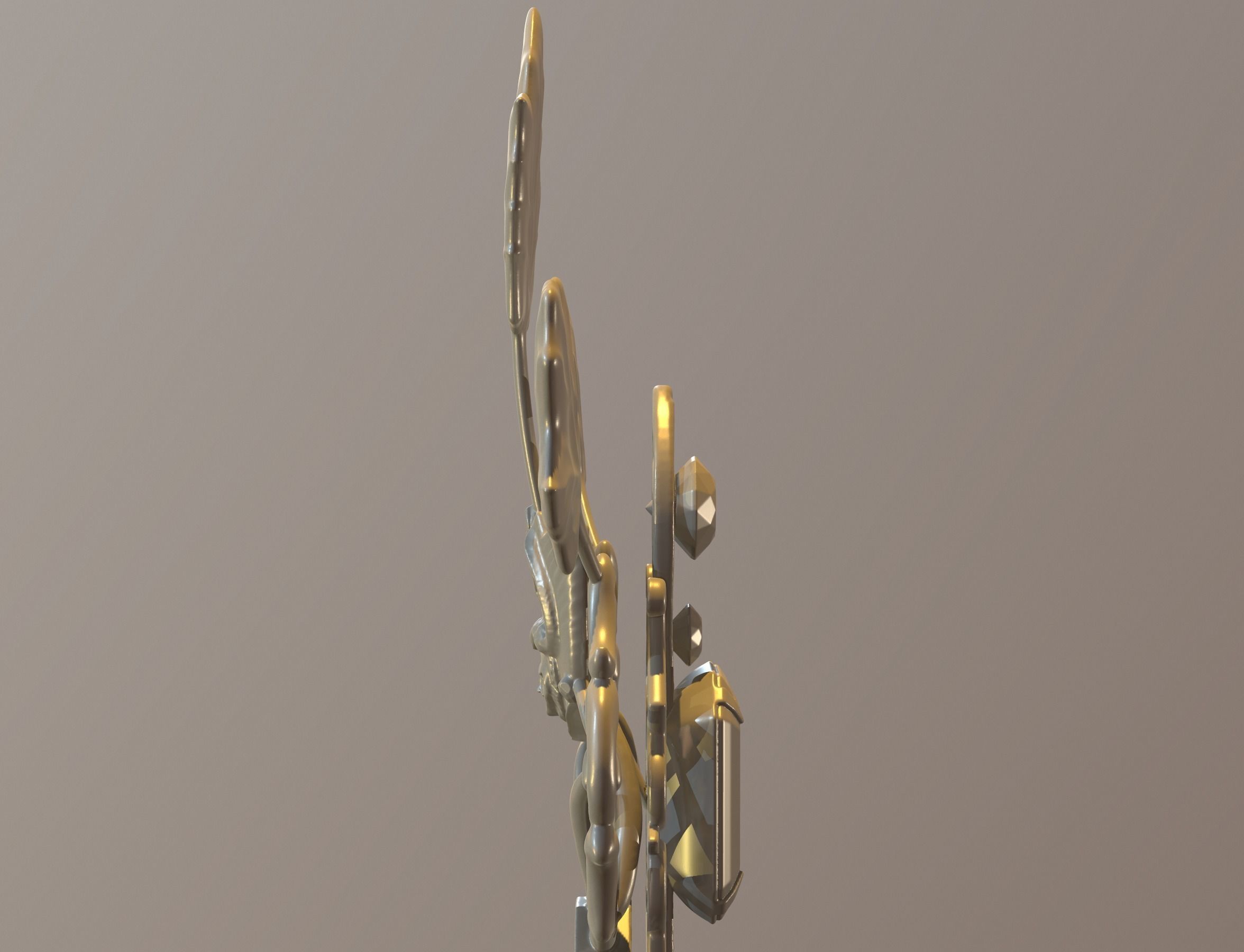 winter key 3D print model_23