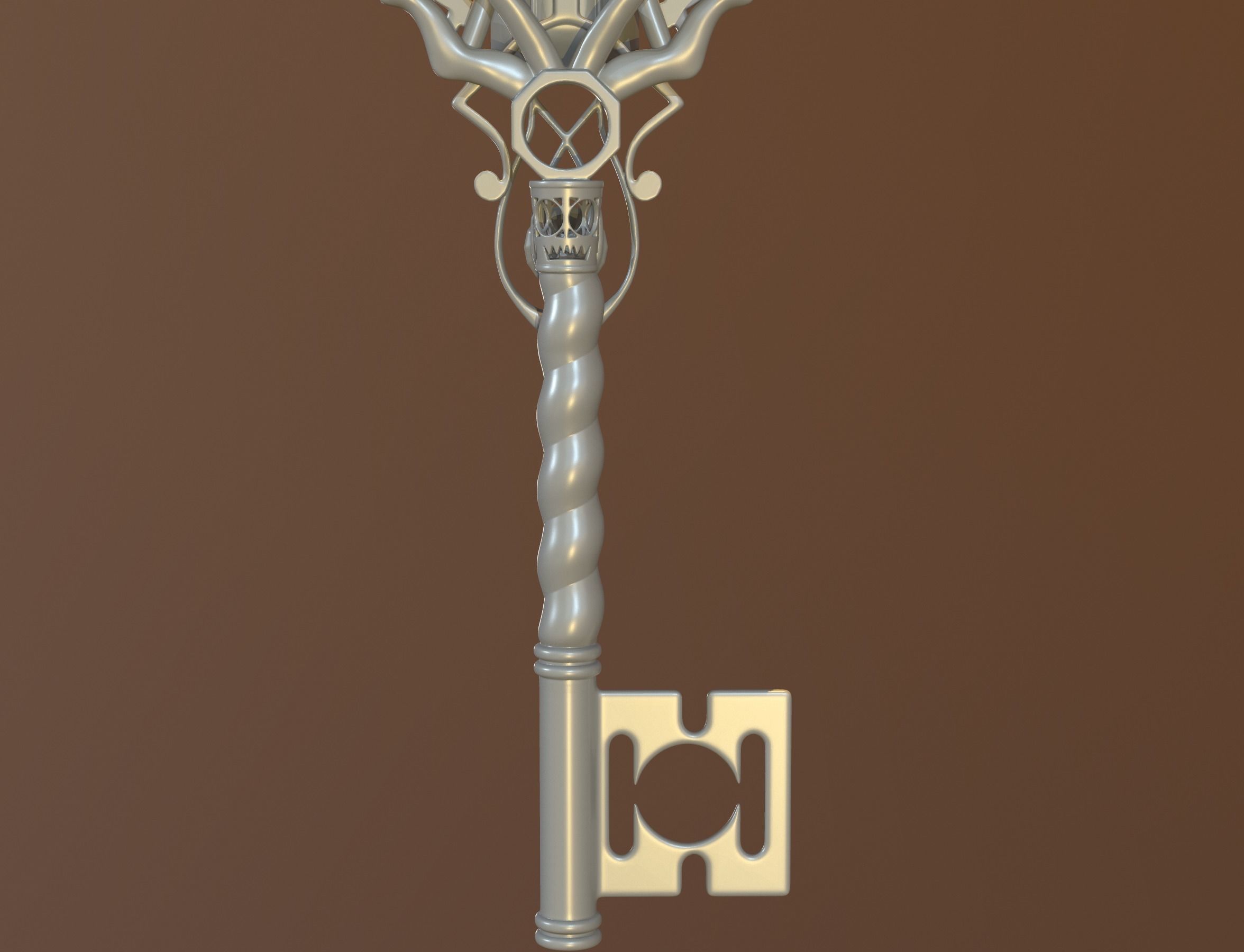 winter key 3D print model_16