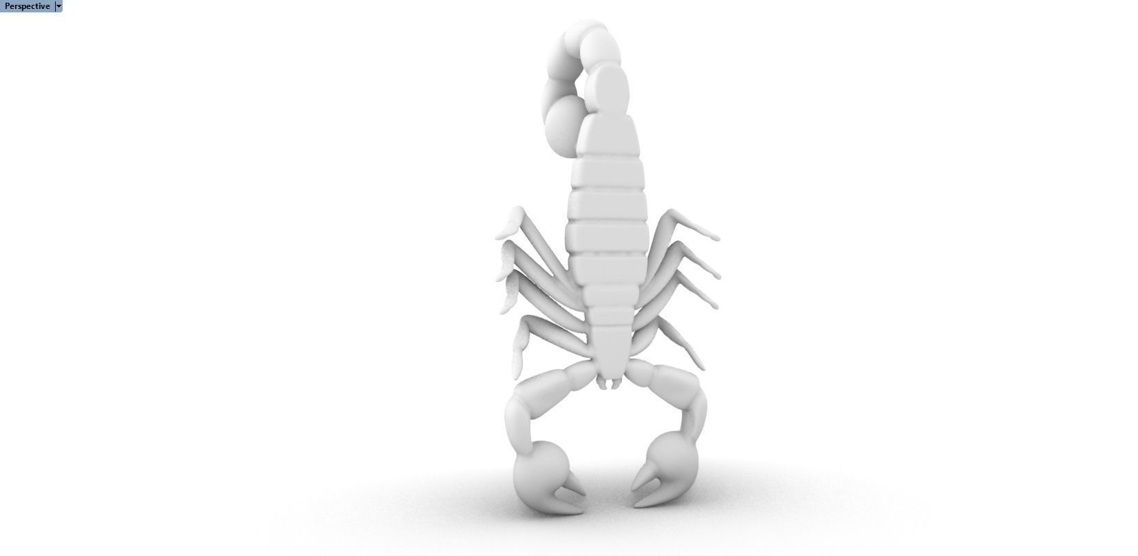 scorpion pendant 3D print model_26