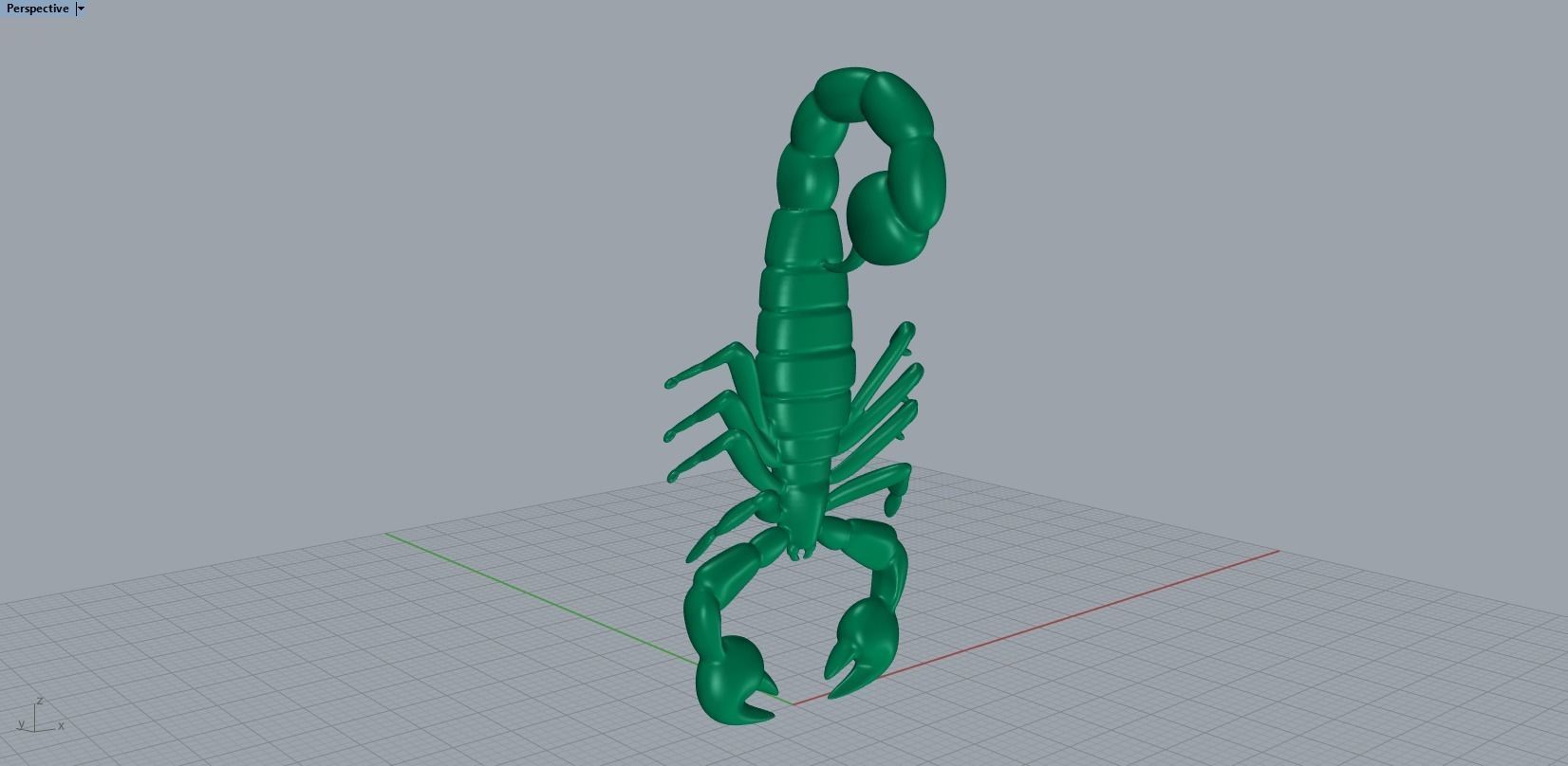 scorpion pendant 3D print model_20