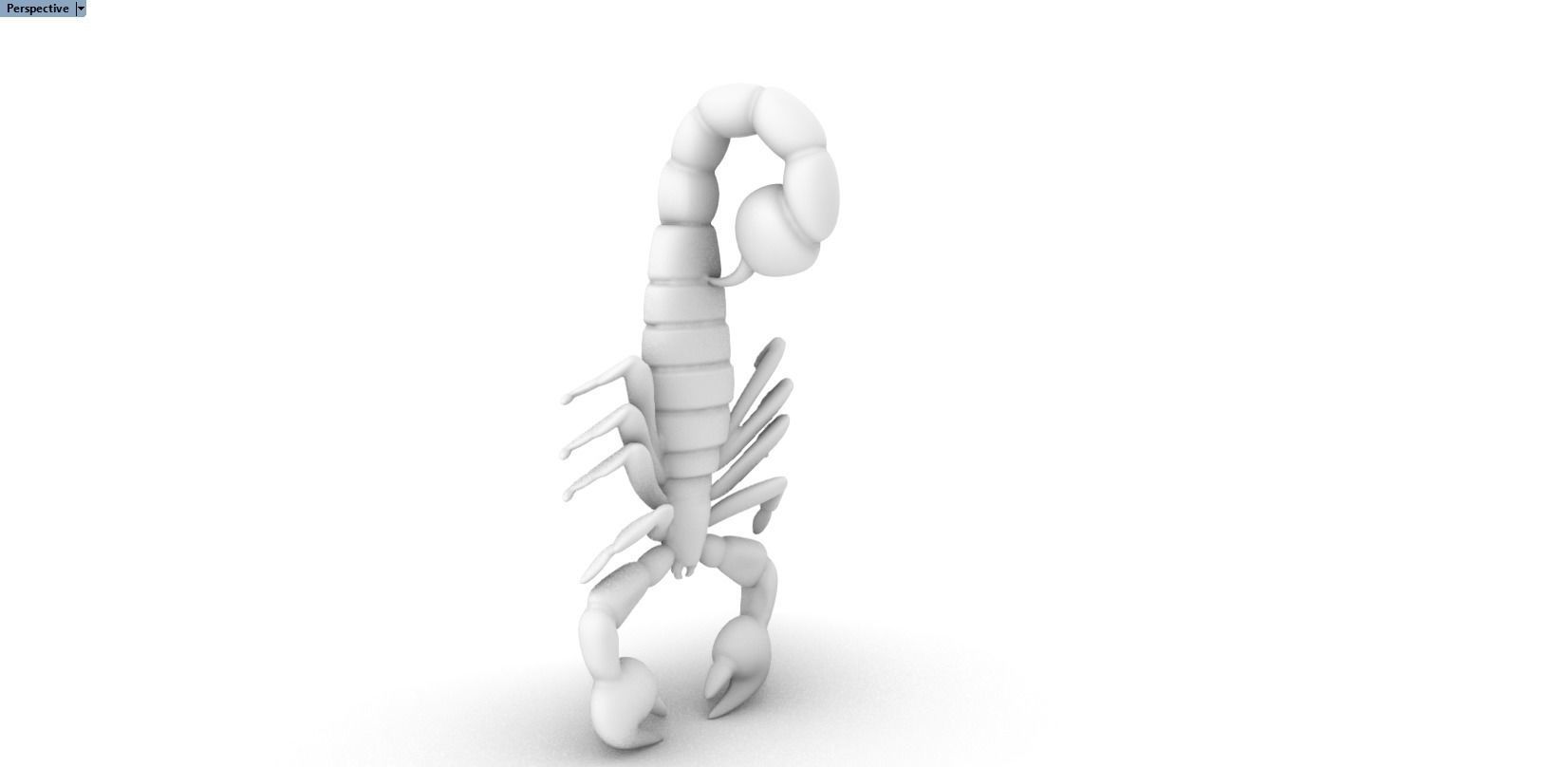 scorpion pendant 3D print model_24