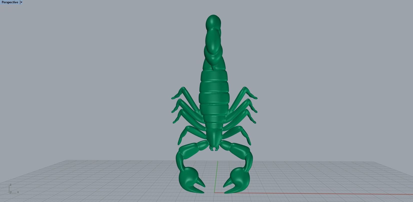 scorpion pendant 3D print model_21