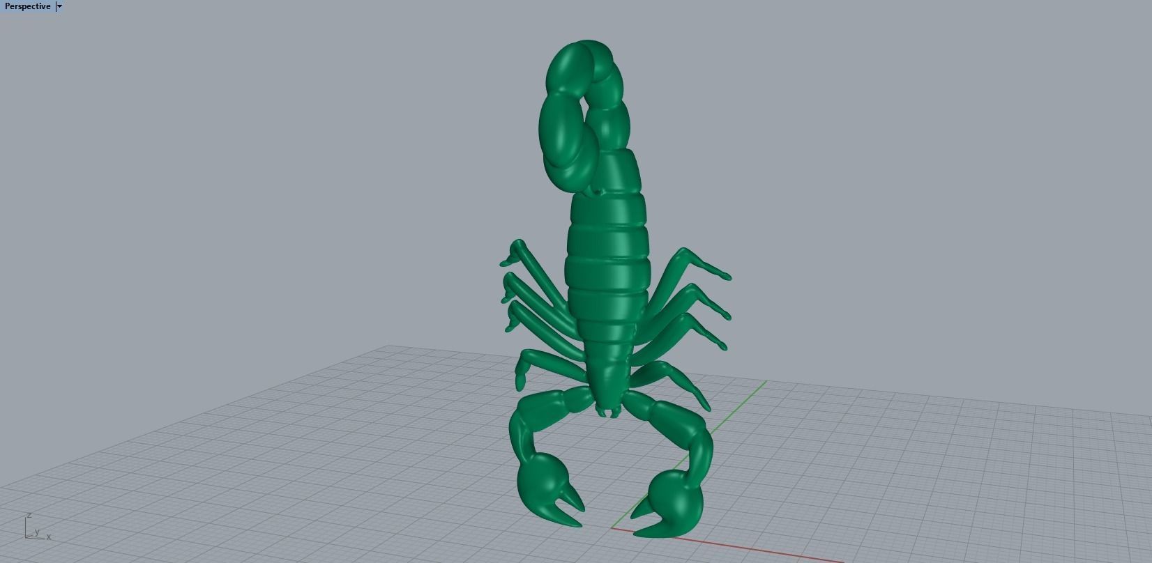 scorpion pendant 3D print model_19