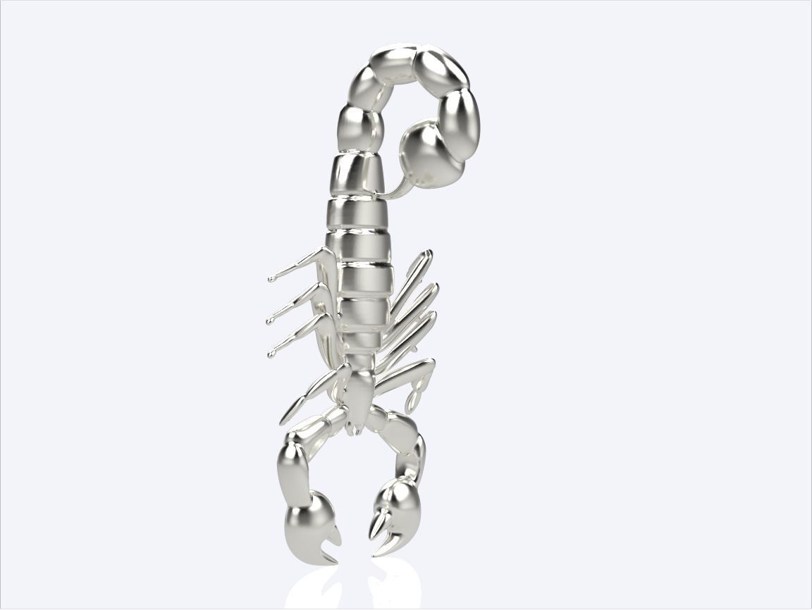 scorpion pendant 3D print model_14