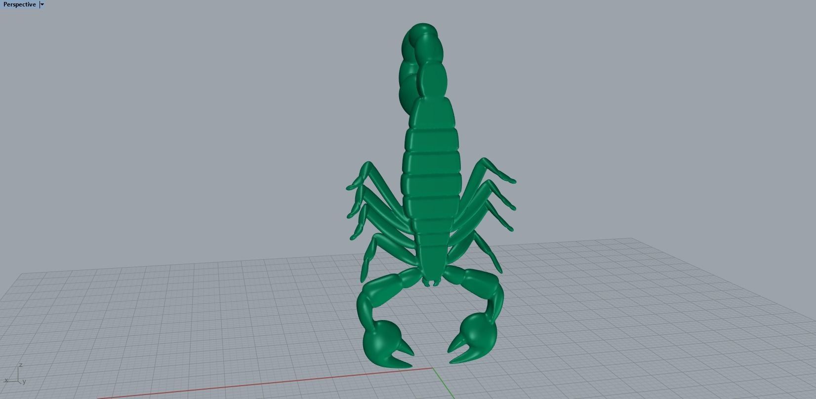 scorpion pendant 3D print model_22