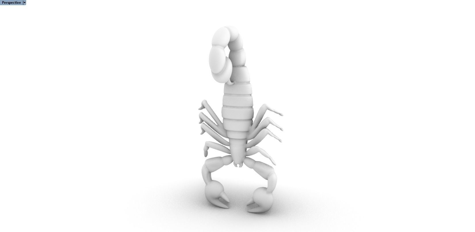 scorpion pendant 3D print model_23
