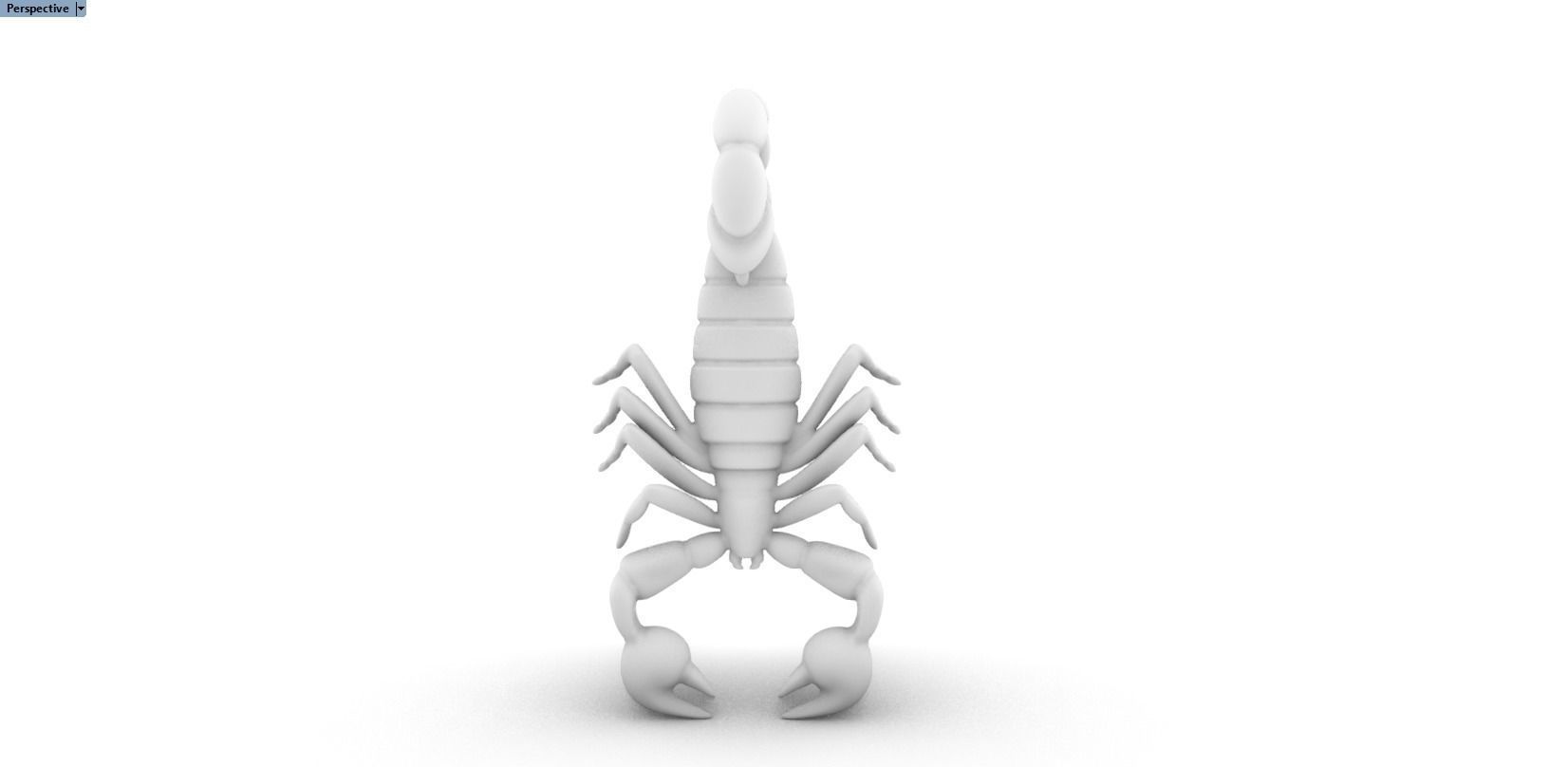 scorpion pendant 3D print model_25