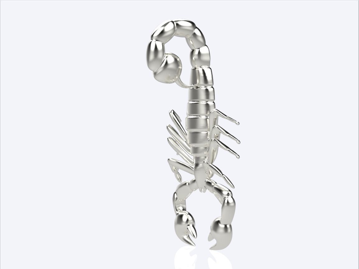 scorpion pendant 3D print model_13
