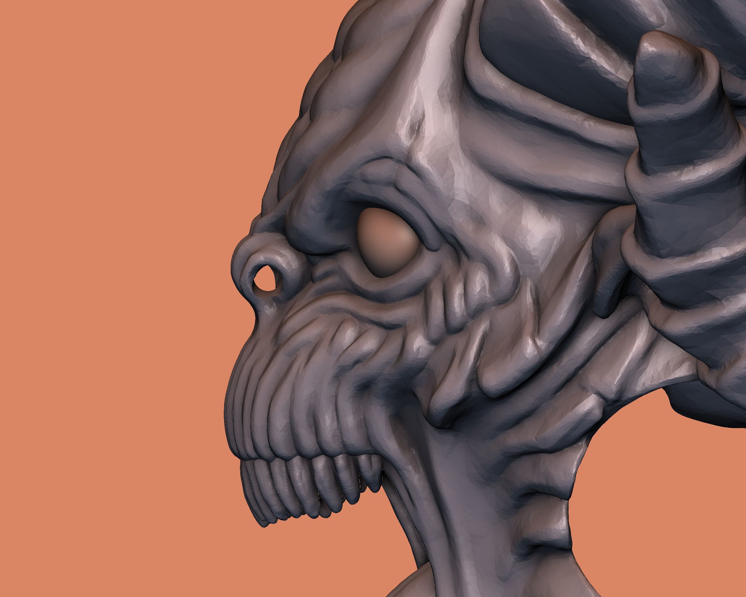 Demon Head BEAD 3D print model_13