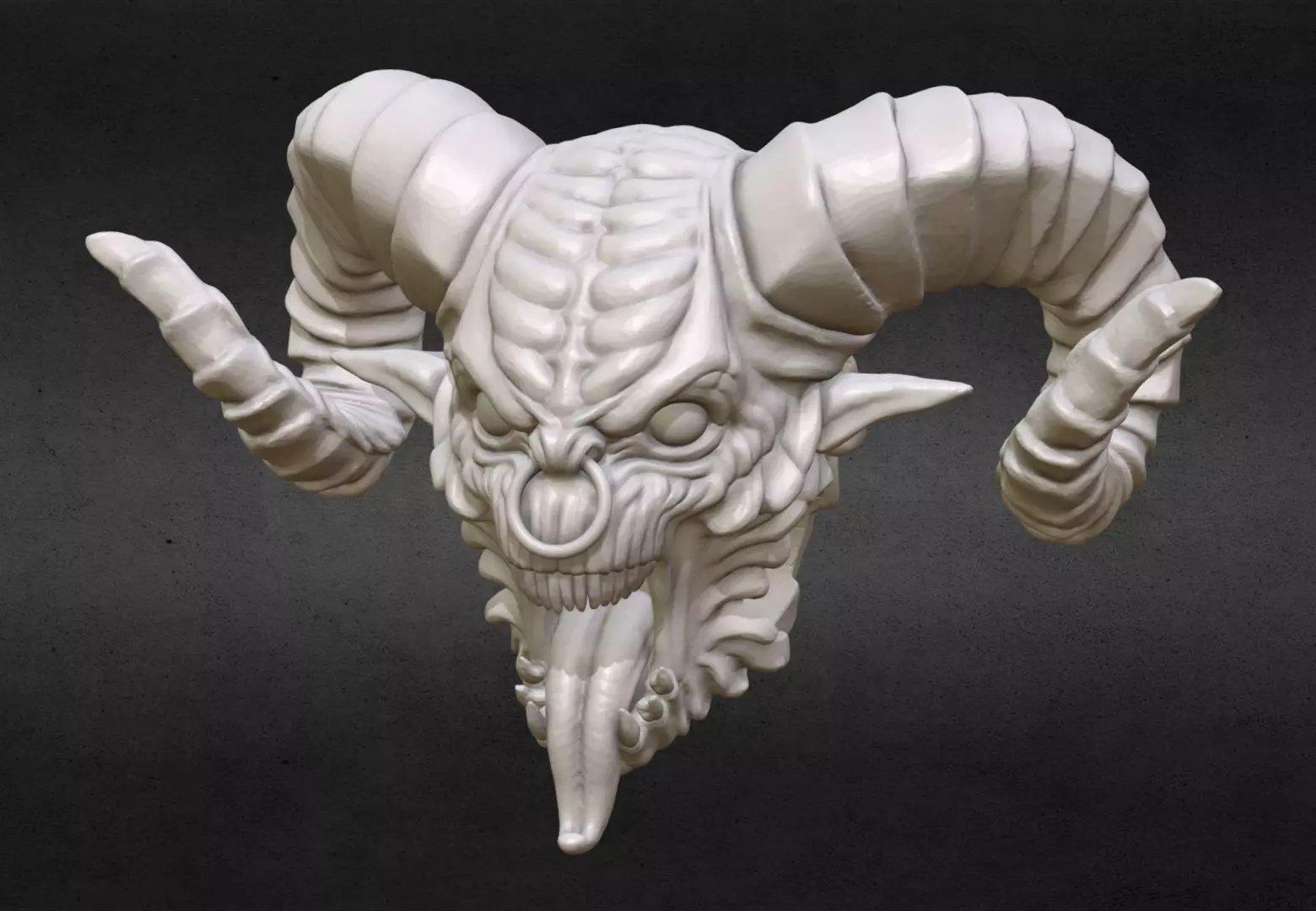 Demon Head BEAD 3D print model_0